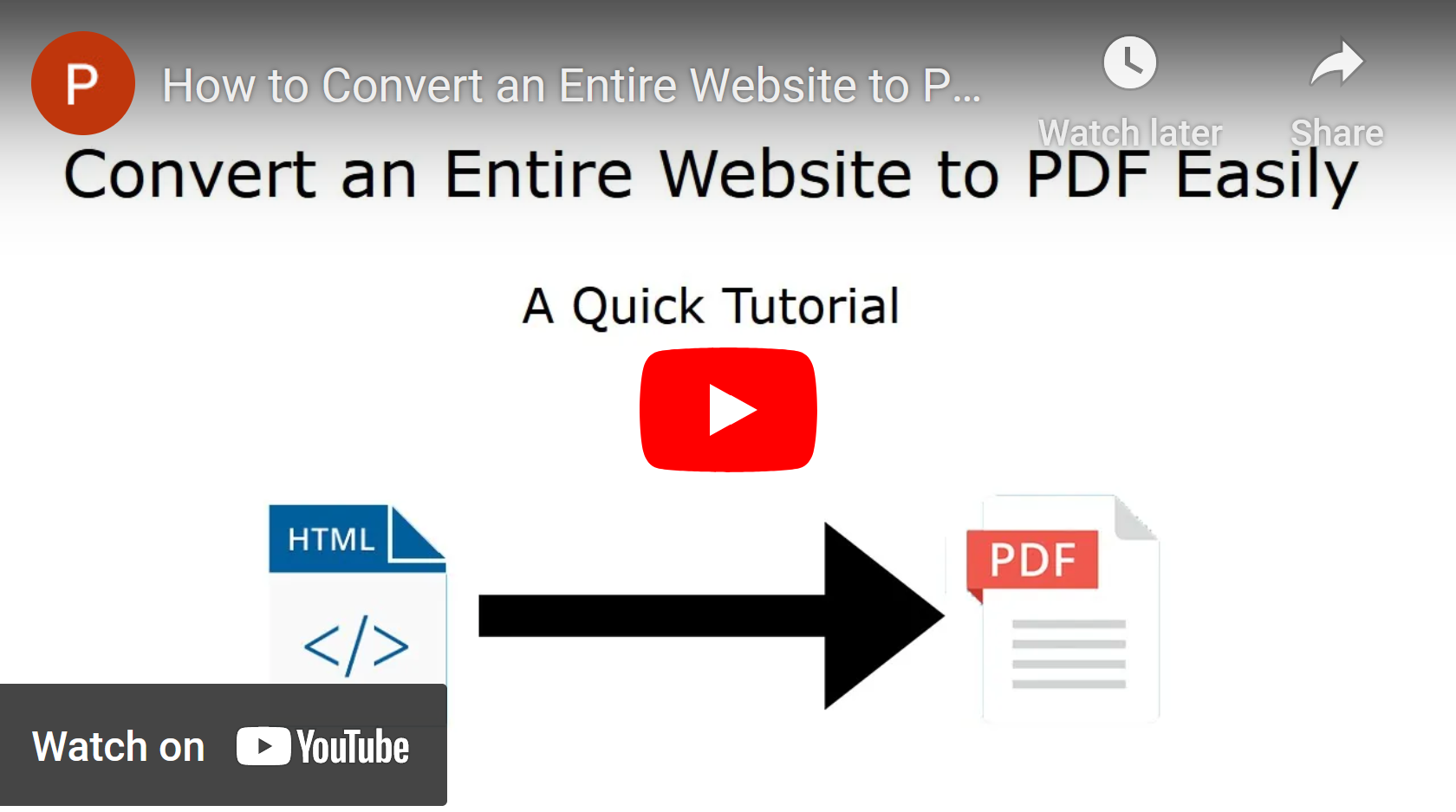 how to save entire websites to pdf